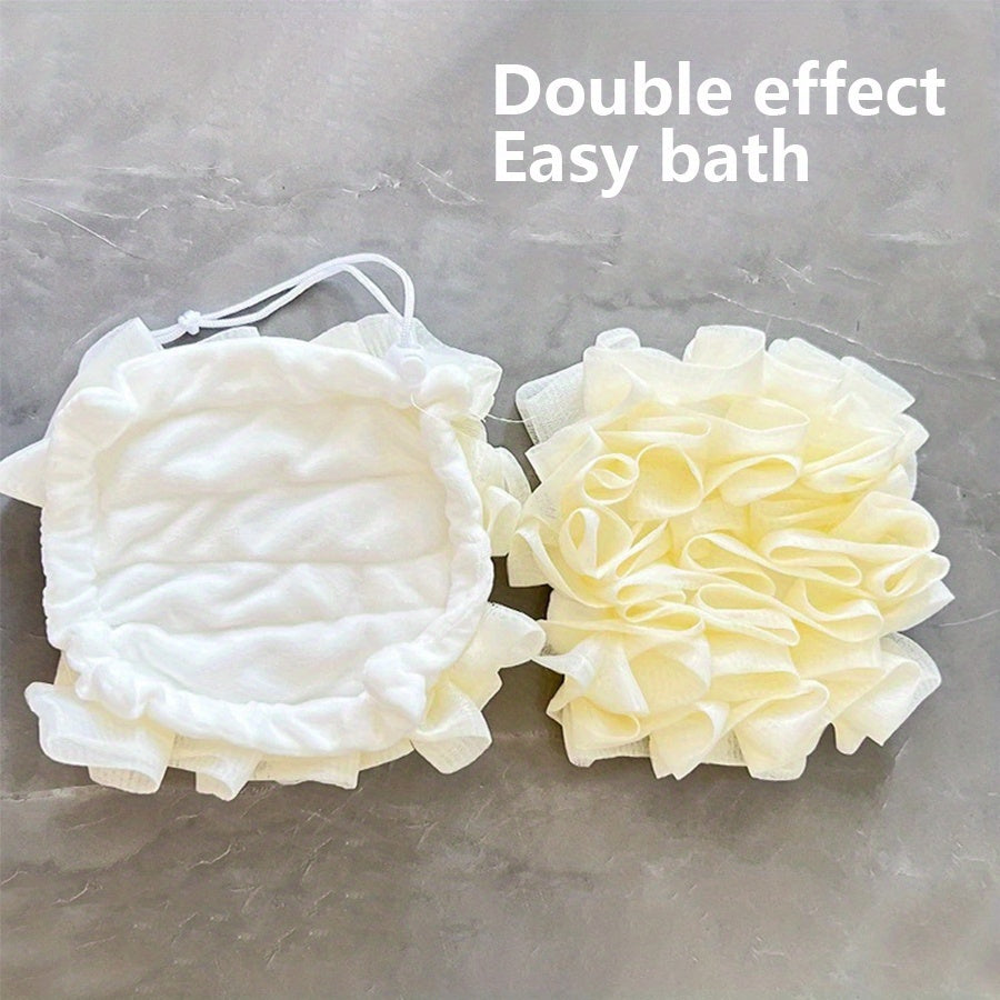 Un 2-en-1 super doux bain fleur bain ball peut être utilisé avec du savon pour une pièce.