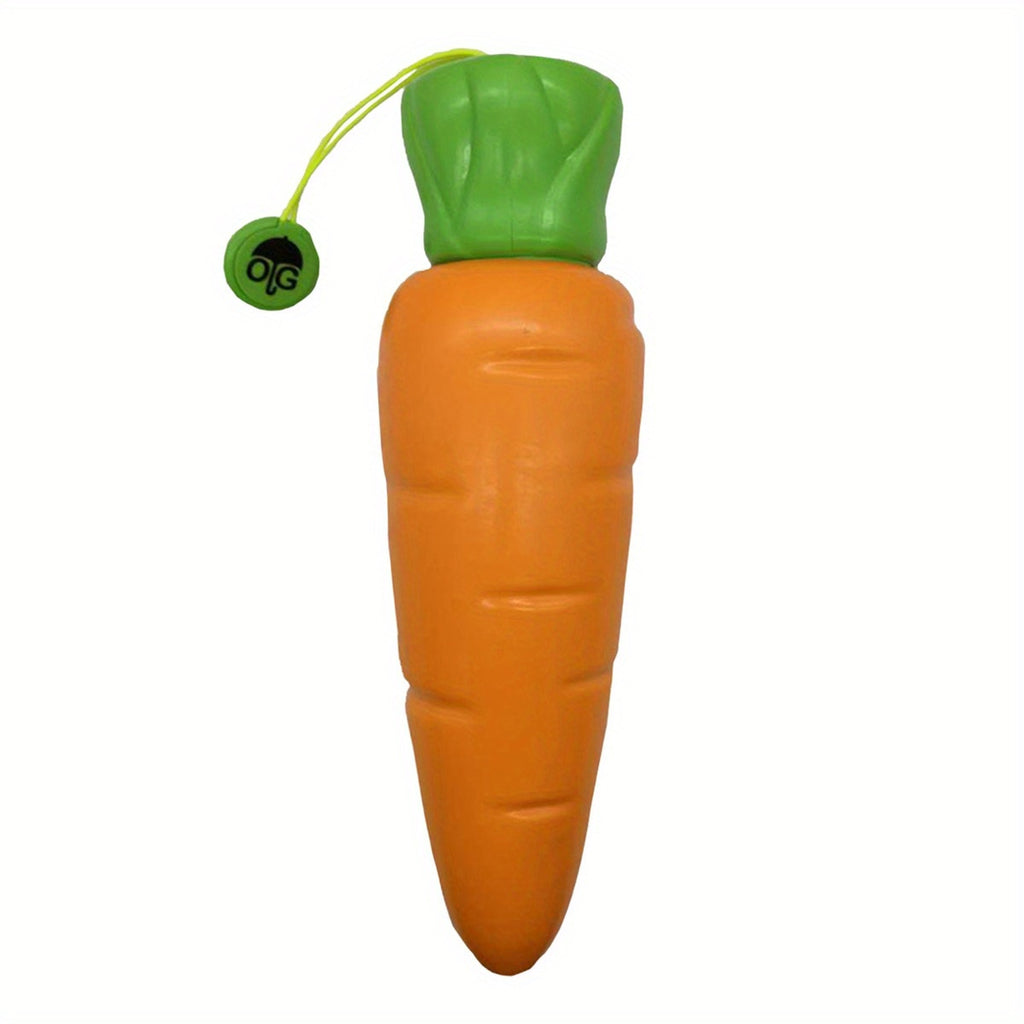 Parapluie pliable pour enfants avec motif de carottes - Protection contre le soleil et la pluie, coupe-vent, portable, orange avec accents de feuilles vertes, idéal pour les activités en plein air et l'utilisation quotidienne, parapluie pour la pluie