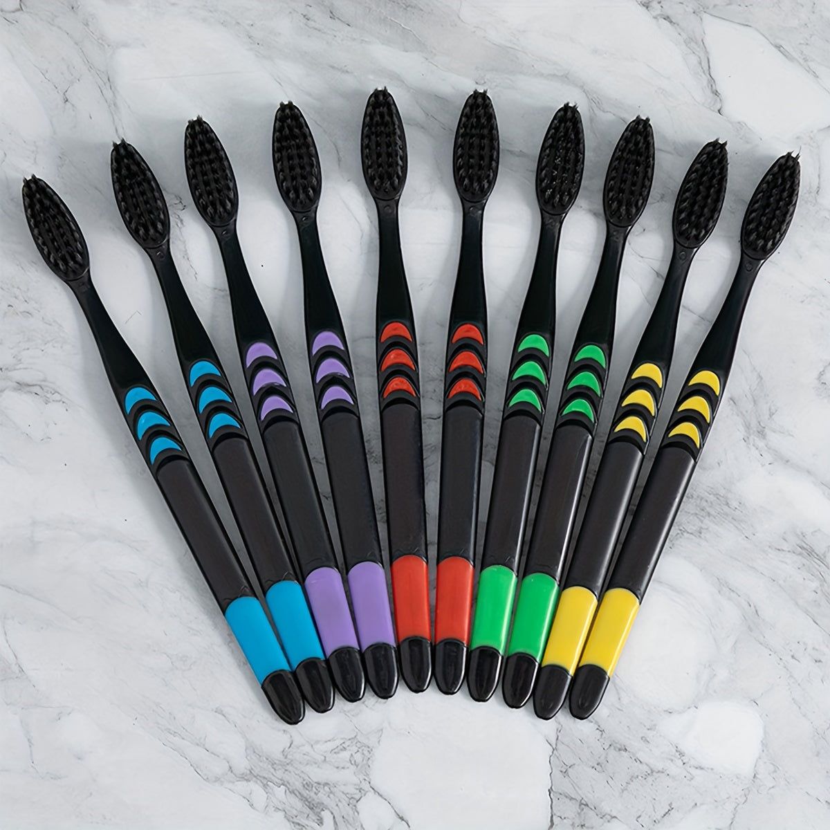 20 Brosses à Dents Adulte en Nylon Souple - Résistantes, Portables, Fermeté Moyenne, Idéales pour Voyage et Camping