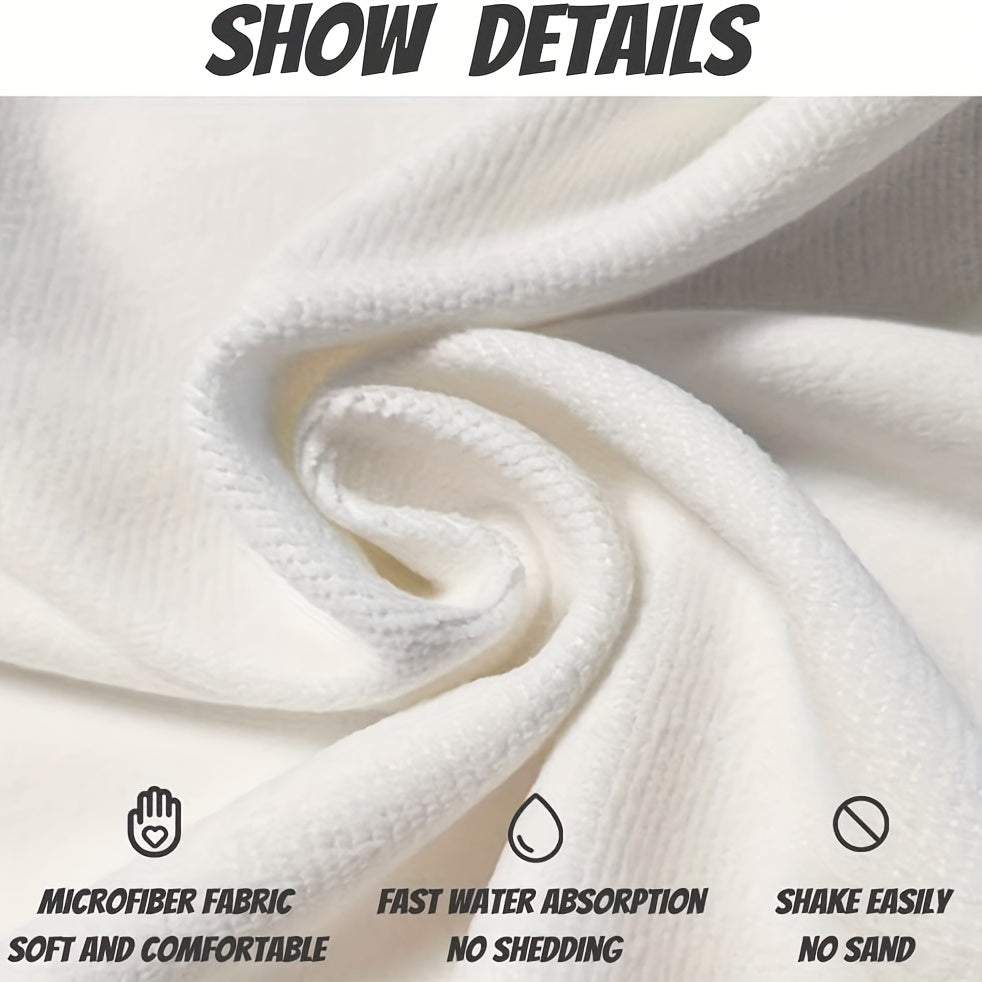 Personalized Dinosaur Beach Towel 51x71 Inches - Custom Text, Soft Microfiber, High Absorbency, Vibrant Dinosaur & Palm Tree Design, Large Bath & Beach Towel, Unique Gift for, Bath Towel | Custom Text Towel | Durable Beach Gear