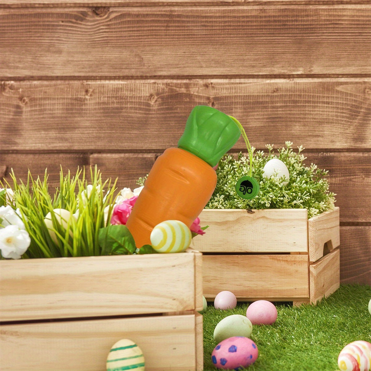 Parapluie pliable pour enfants avec motif de carottes - Protection contre le soleil et la pluie, coupe-vent, portable, orange avec accents de feuilles vertes, idéal pour les activités en plein air et l'utilisation quotidienne, parapluie pour la pluie