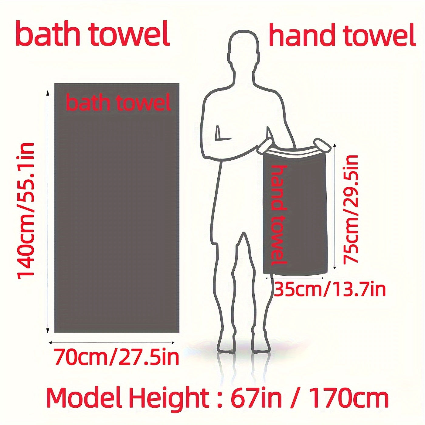 1 Set Little Strawberry Cartoon Bath Towel Set, Super Absorbent Fast Drying, 300 GSM, 89% Polyester 11% Nylon Knitted Fabric, Handtowel