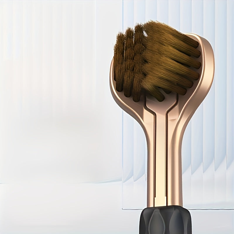 12 Brosses À Dents En Bois Pour Adultes - Design U-Shaped 3D Tout-Inclusif, Nettoyage À 360°, Doux Pour Les Dents Et Les Gencives, Poignée Transparente Avec Motif À Rayures, Sans Parfum C655