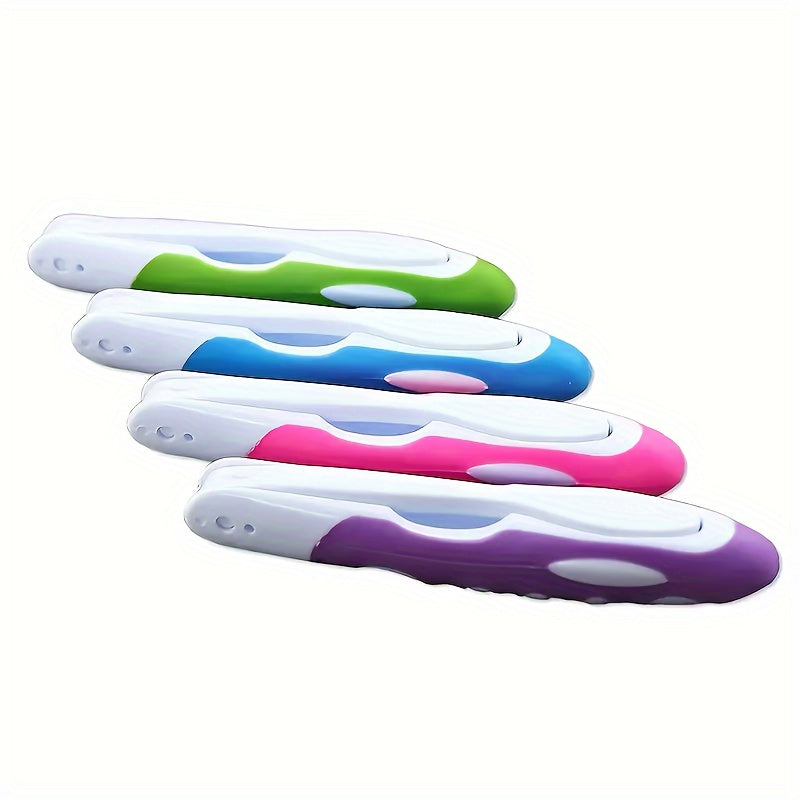 4 brosses à dents pliantes portables, couleurs aléatoires, poils souples, idéales pour camping, randonnée et voyage en sac à dos, essentiels de voyage
