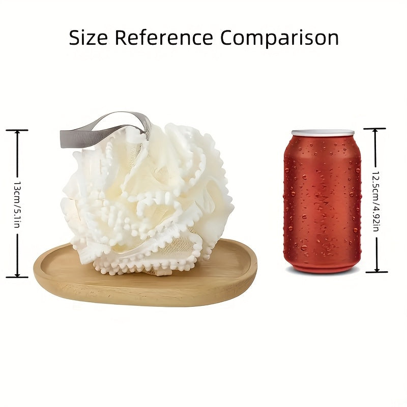 Globe de bain à bulles, fleur de bain, ultra-doux, pour femmes, grande taille, adorable, non détachable, produit de bain haut de gamme et polyvalent