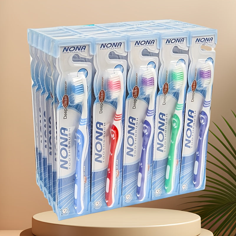 10 brosses à dents souples - Poils doux, Nettoyage en profondeur - Soin buccal quotidien - Adaptées aux dents et gencives sensibles - Pour un sourire éclatant et une vie plus saine