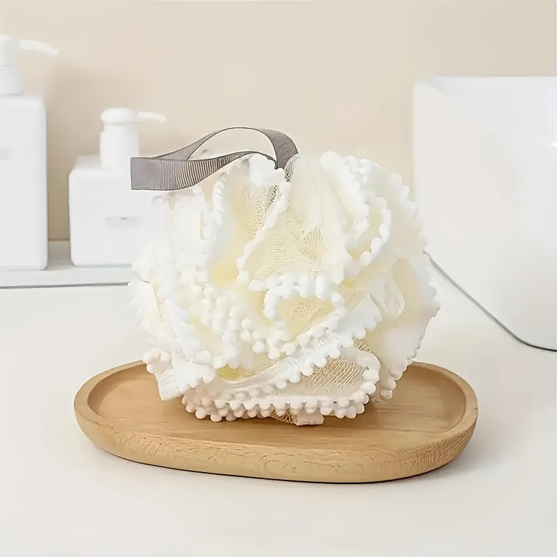Globe de bain à bulles, fleur de bain, ultra-doux, pour femmes, grande taille, adorable, non détachable, produit de bain haut de gamme et polyvalent
