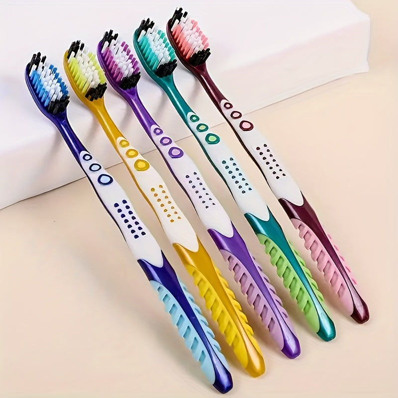 Adultes 4-Pack - Poils doux et durs, conception compacte pour un nettoyage en profondeur des soins bucco-dentaires