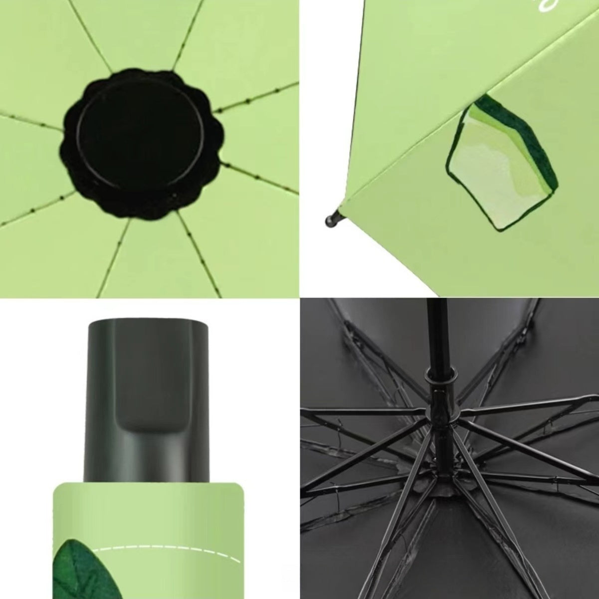 Parapluie à motif de citron - Parapluie de voyage pliable manuel avec protection UV, coupe-vent et imperméable, parapluie portable et léger, adapté aux femmes et aux hommes, peut être utilisé pour un anniversaire\u002FNoël, etc.