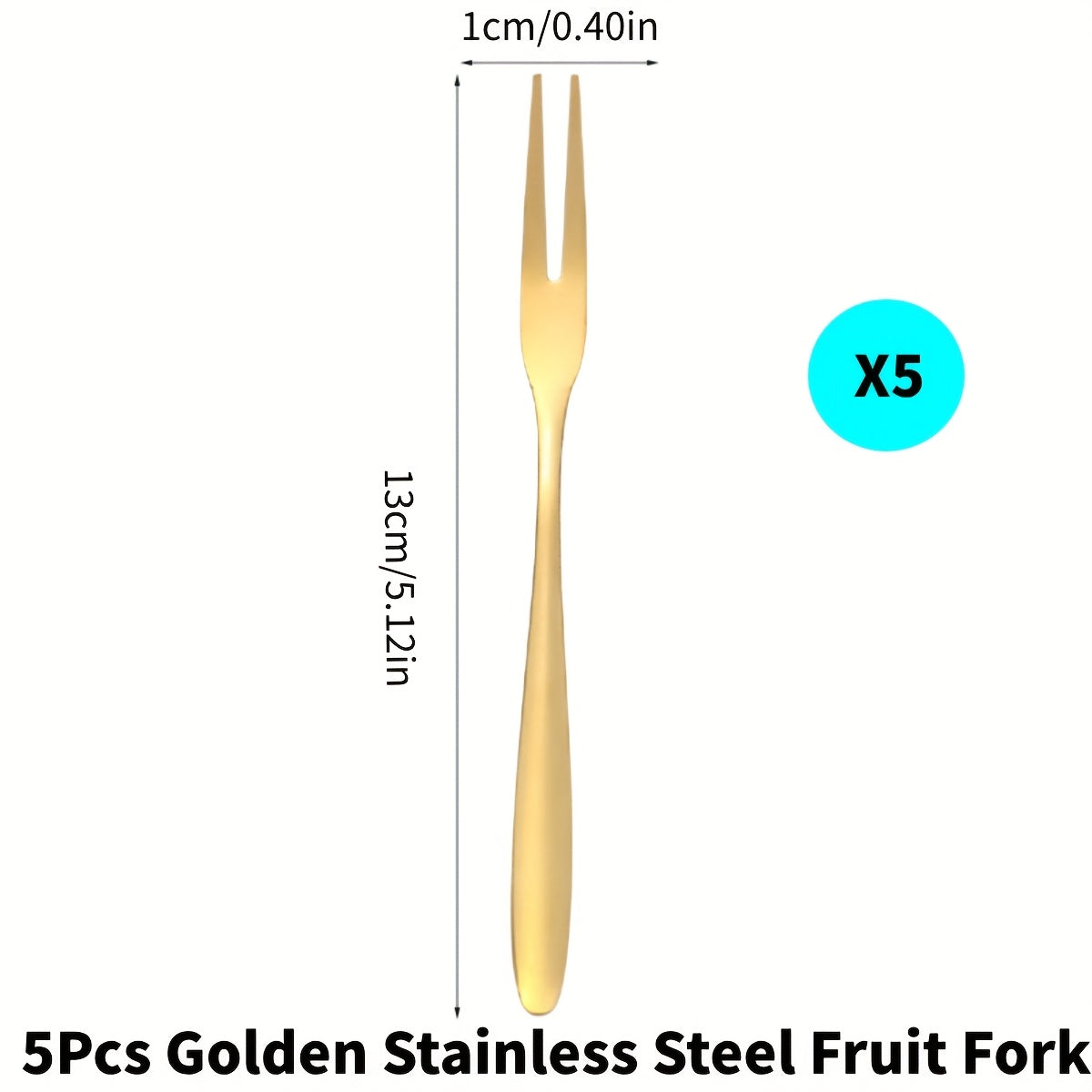5\u002F6\u002F10pcs Multi-Sized Stainless Steel Fruit Forks