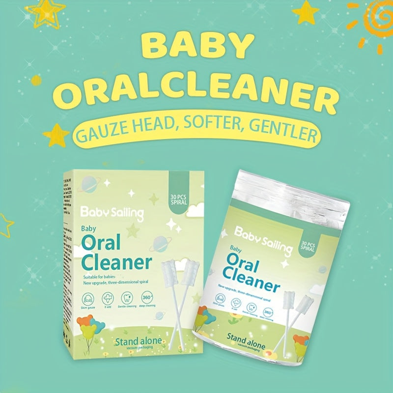 30pcs Mini Brosses à Dents Jetables, Nettoyage Oral Doux et Délicat, Outil de Soin pour la Langue et les Gencives, Emballage Individuel, Compact et Hygiénique pour Sorties