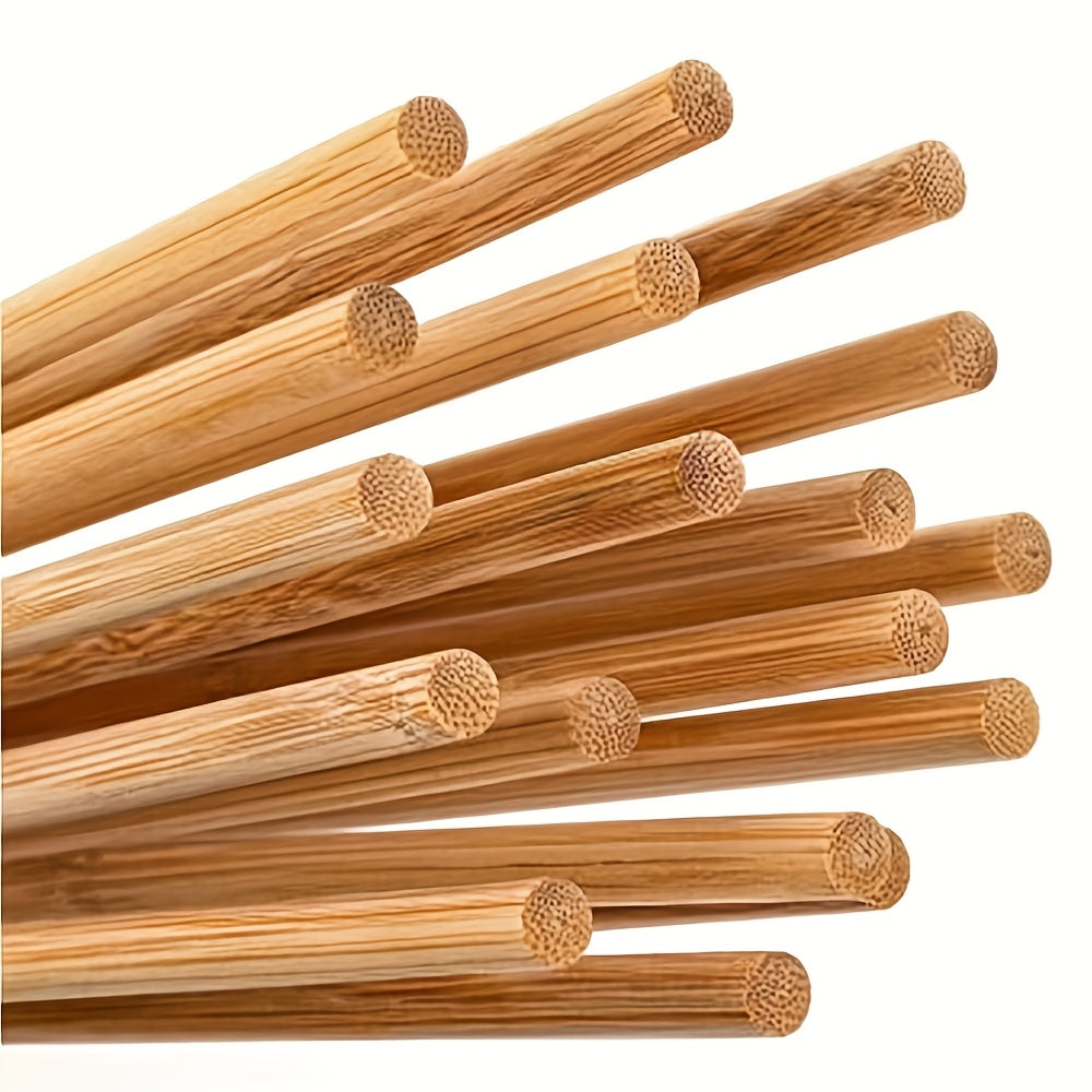 10 Pairs of Household Wooden Chopsticks, Reusable